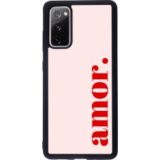 Samsung Galaxy S20 FE 5G Case Hülle - Silikon schwarz Valentine 2024 amor
