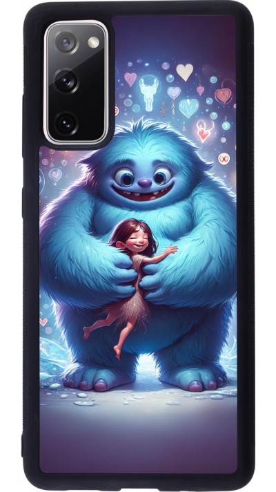 Coque Samsung Galaxy S20 FE 5G - Silicone rigide noir Valentine 2024 Fluffy Love