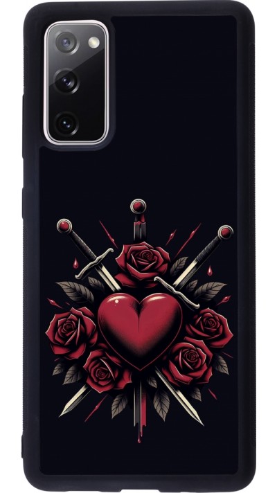 Samsung Galaxy S20 FE 5G Case Hülle - Silikon schwarz Valentine 2024 gothic love