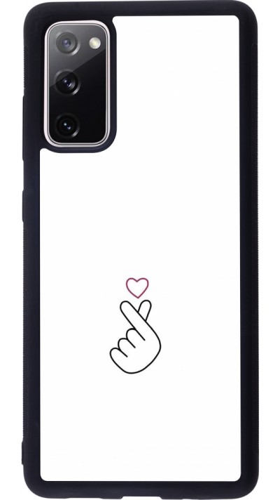 Samsung Galaxy S20 FE 5G Case Hülle - Silikon schwarz Valentine 2024 heart by Millennials