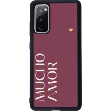 Samsung Galaxy S20 FE 5G Case Hülle - Silikon schwarz Valentine 2024 mucho amor rosado