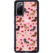 Samsung Galaxy S20 FE 5G Case Hülle - Silikon schwarz Valentine 2024 puppy love