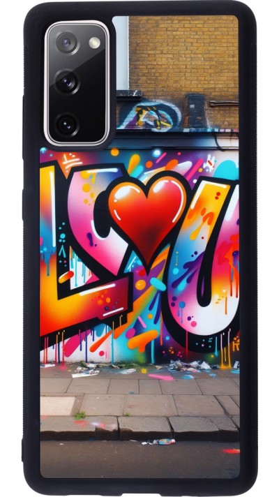 Coque Samsung Galaxy S20 FE 5G - Silicone rigide noir Valentine 2025 Love U Tag