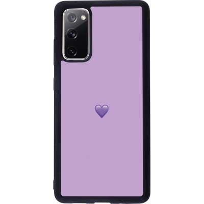 Samsung Galaxy S20 FE 5G Case Hülle - Silikon schwarz Valentine 2023 purpule single heart