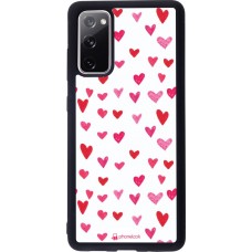 Hülle Samsung Galaxy S20 FE - Silikon schwarz Valentine 2022 Many pink hearts