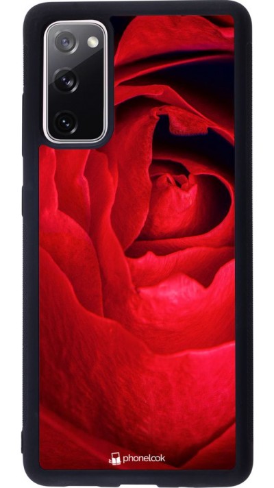 Hülle Samsung Galaxy S20 FE - Silikon schwarz Valentine 2022 Rose