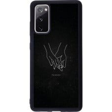 Samsung Galaxy S20 FE 5G Case Hülle - Silikon schwarz Valentine 2023 hands forever