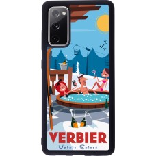 Samsung Galaxy S20 FE 5G Case Hülle - Silikon schwarz Verbier Mountain Jacuzzi