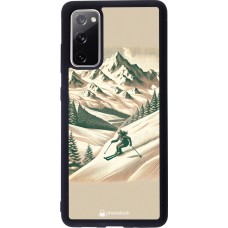Coque Samsung Galaxy S20 FE 5G - Silicone rigide noir Vintage Ski Mountain