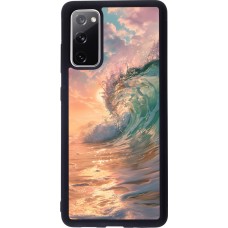 Coque Samsung Galaxy S20 FE 5G - Silicone rigide noir Wave Sunset