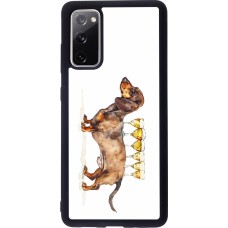 Samsung Galaxy S20 FE 5G Case Hülle - Silikon schwarz Wine Teckel