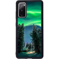 Coque Samsung Galaxy S20 FE 5G - Silicone rigide noir Winter 22 Northern Lights