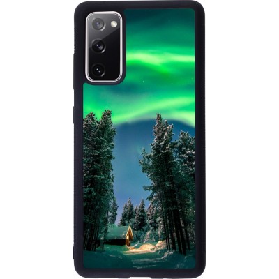 Coque Samsung Galaxy S20 FE 5G - Silicone rigide noir Winter 22 Northern Lights