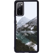 Coque Samsung Galaxy S20 FE 5G - Silicone rigide noir Winter 22 snowy mountain and lake