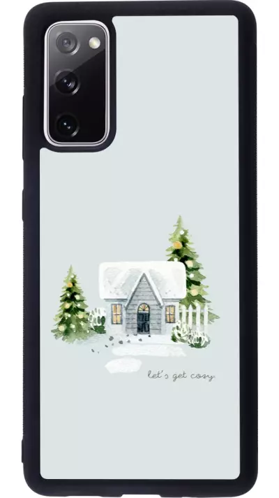 Coque Samsung Galaxy S20 FE 5G - Silicone rigide noir Winter 25 Cosy House