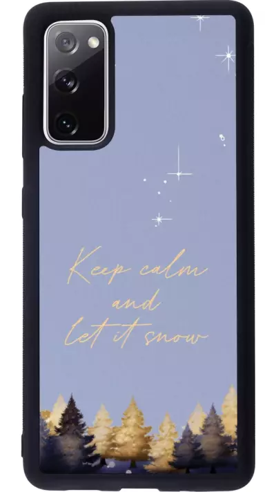 Coque Samsung Galaxy S20 FE 5G - Silicone rigide noir Winter 25 Winter illustration of trees