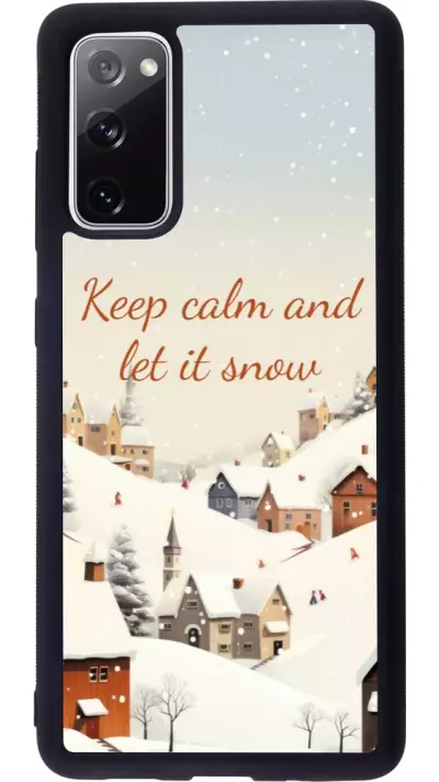 Coque Samsung Galaxy S20 FE 5G - Silicone rigide noir Winter 25 Winter Keep calm and let it snow