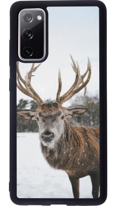 Samsung Galaxy S20 FE 5G Case Hülle - Silikon schwarz Winter 25 Winter reindeer