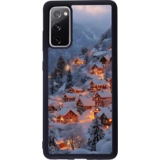 Coque Samsung Galaxy S20 FE 5G - Silicone rigide noir Winter 25 Winter snowy village