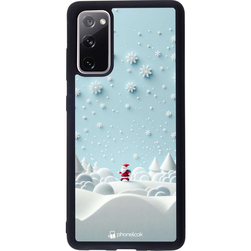 Samsung Galaxy S20 FE 5G Case Hülle - Silikon schwarz Weihnachten 2023 Kleiner Vater Schneeflocke