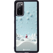 Samsung Galaxy S20 FE 5G Case Hülle - Silikon schwarz Weihnachten 2023 Kleiner Vater Schneeflocke