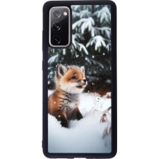 Samsung Galaxy S20 FE 5G Case Hülle - Silikon schwarz Weihnachten 2023 Fuechslein Tanne