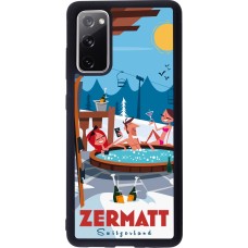 Coque Samsung Galaxy S20 FE 5G - Silicone rigide noir Zermatt Mountain Jacuzzi
