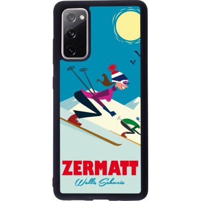 Samsung Galaxy S20 FE 5G Case Hülle - Silikon schwarz Zermatt Ski Downhill