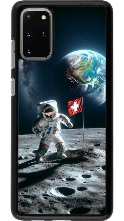 Samsung Galaxy S20+ Case Hülle - Astro Schweiz auf dem Mond
