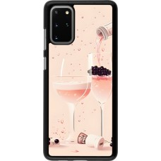 Samsung Galaxy S20+ Case Hülle - Champagne Pouring Pink