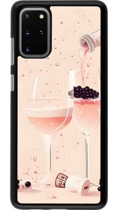 Samsung Galaxy S20+ Case Hülle - Champagne Pouring Pink