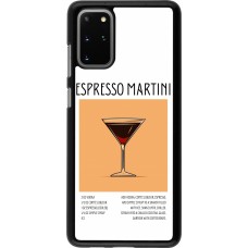 Coque Samsung Galaxy S20+ - Cocktail recette Espresso Martini