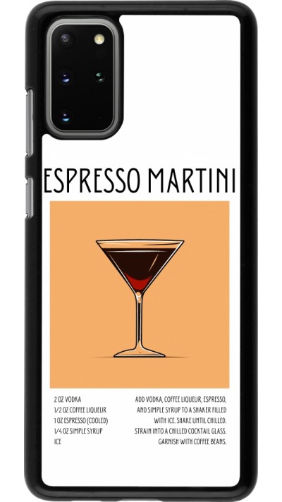 Samsung Galaxy S20+ Case Hülle - Cocktail Rezept Espresso Martini