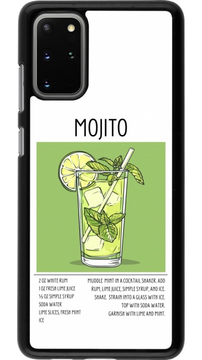 Samsung Galaxy S20+ Case Hülle - Cocktail Rezept Mojito