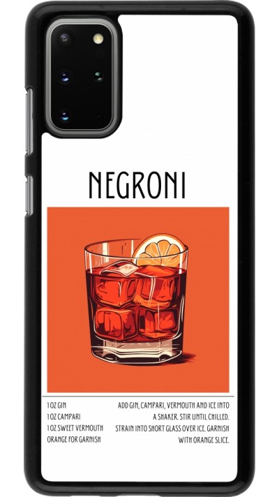 Samsung Galaxy S20+ Case Hülle - Cocktail Rezept Negroni