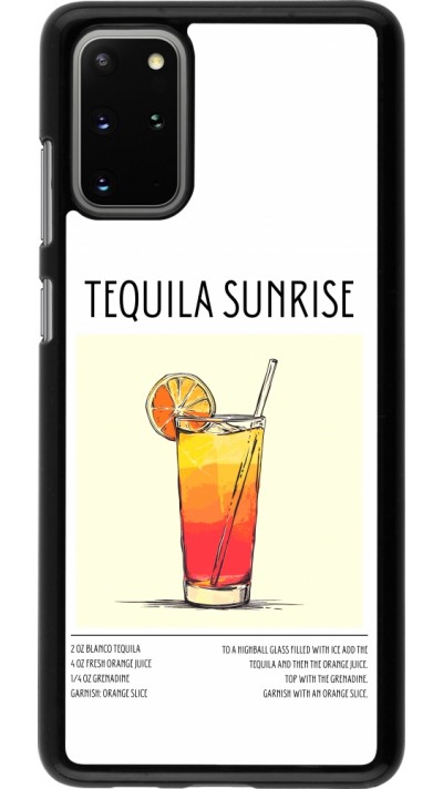 Samsung Galaxy S20+ Case Hülle - Cocktail Rezept Tequila Sunrise