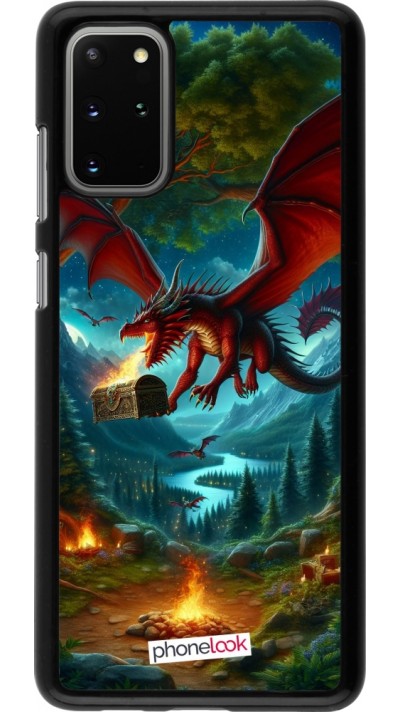 Coque Samsung Galaxy S20+ - Dragon Volant Forêt Trésor