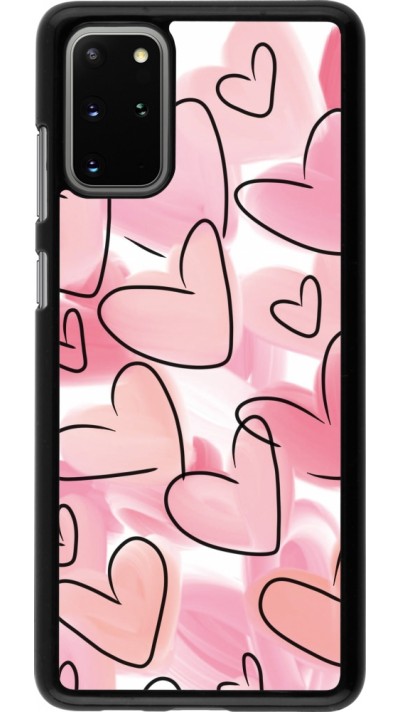 Samsung Galaxy S20+ Case Hülle - Easter 2023 pink hearts