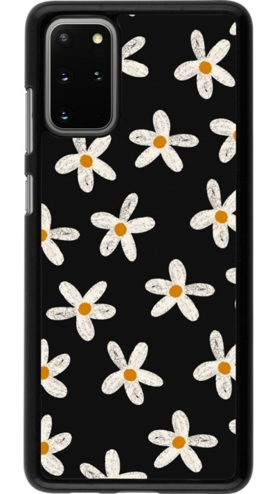 Samsung Galaxy S20+ Case Hülle - Easter 2024 white on black flower