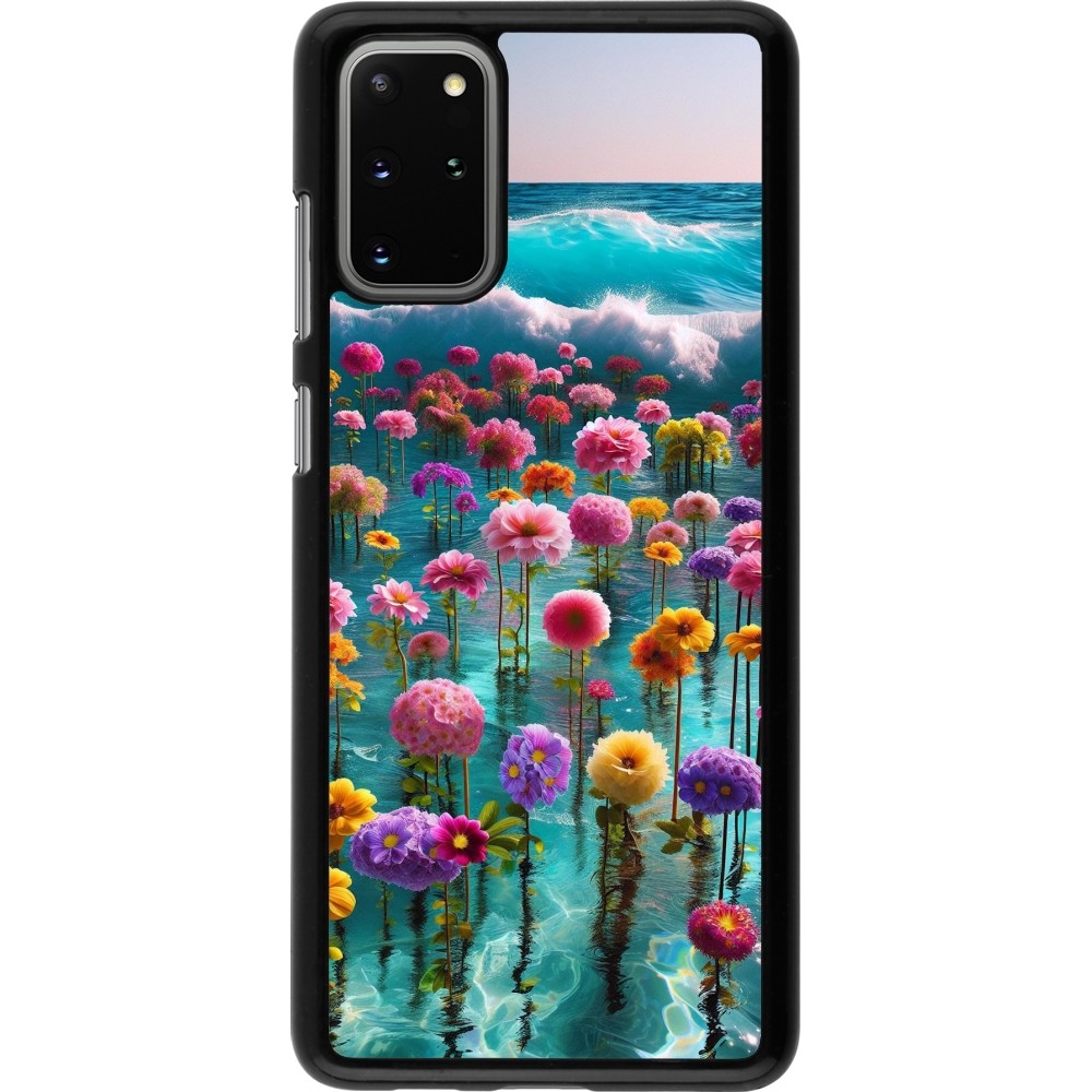 Samsung Galaxy S20+ Case Hülle - Blumenmeer Wellen