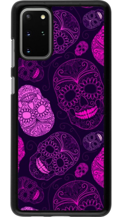 Samsung Galaxy S20+ Case Hülle - Halloween 2023 pink skulls