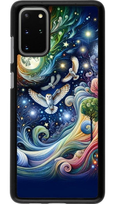 Coque Samsung Galaxy S20+ - hibou volant floral