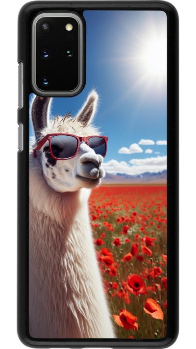 Coque Samsung Galaxy S20+ - Lama Chic en Coquelicot