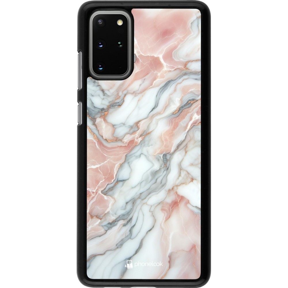 Samsung Galaxy S20+ Case Hülle - Rosa Leuchtender Marmor