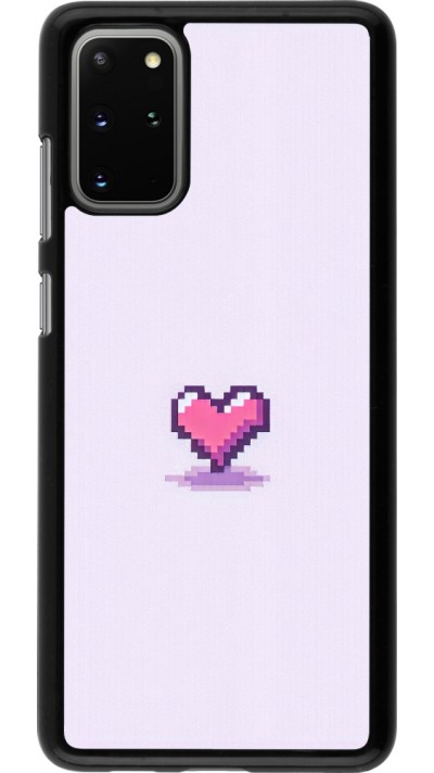 Samsung Galaxy S20+ Case Hülle - Pixel Herz Hellviolett