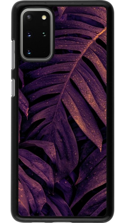 Samsung Galaxy S20+ Case Hülle - Purple Light Leaves
