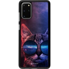 Coque Samsung Galaxy S20+ - Red Blue Cat Glasses