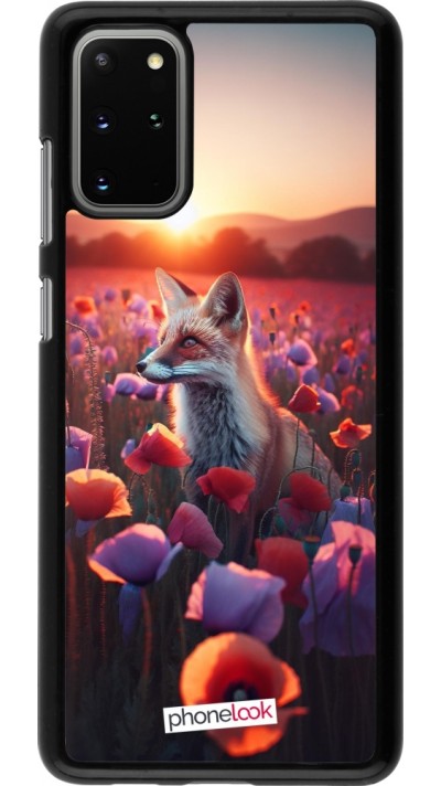 Samsung Galaxy S20+ Case Hülle - Purpurroter Fuchs bei Dammerung