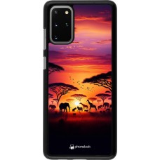 Samsung Galaxy S20+ Case Hülle - Safari Sonnenuntergang Wildtiere