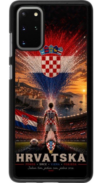 Samsung Galaxy S20+ Case Hülle - Fussball Kroatien splash 2026
